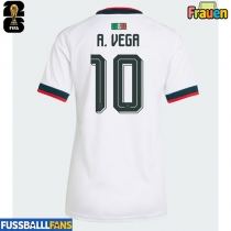 Mexiko Alexis Vega #10 Auswärtstrikot Frauen EM 2024 Kurzarm